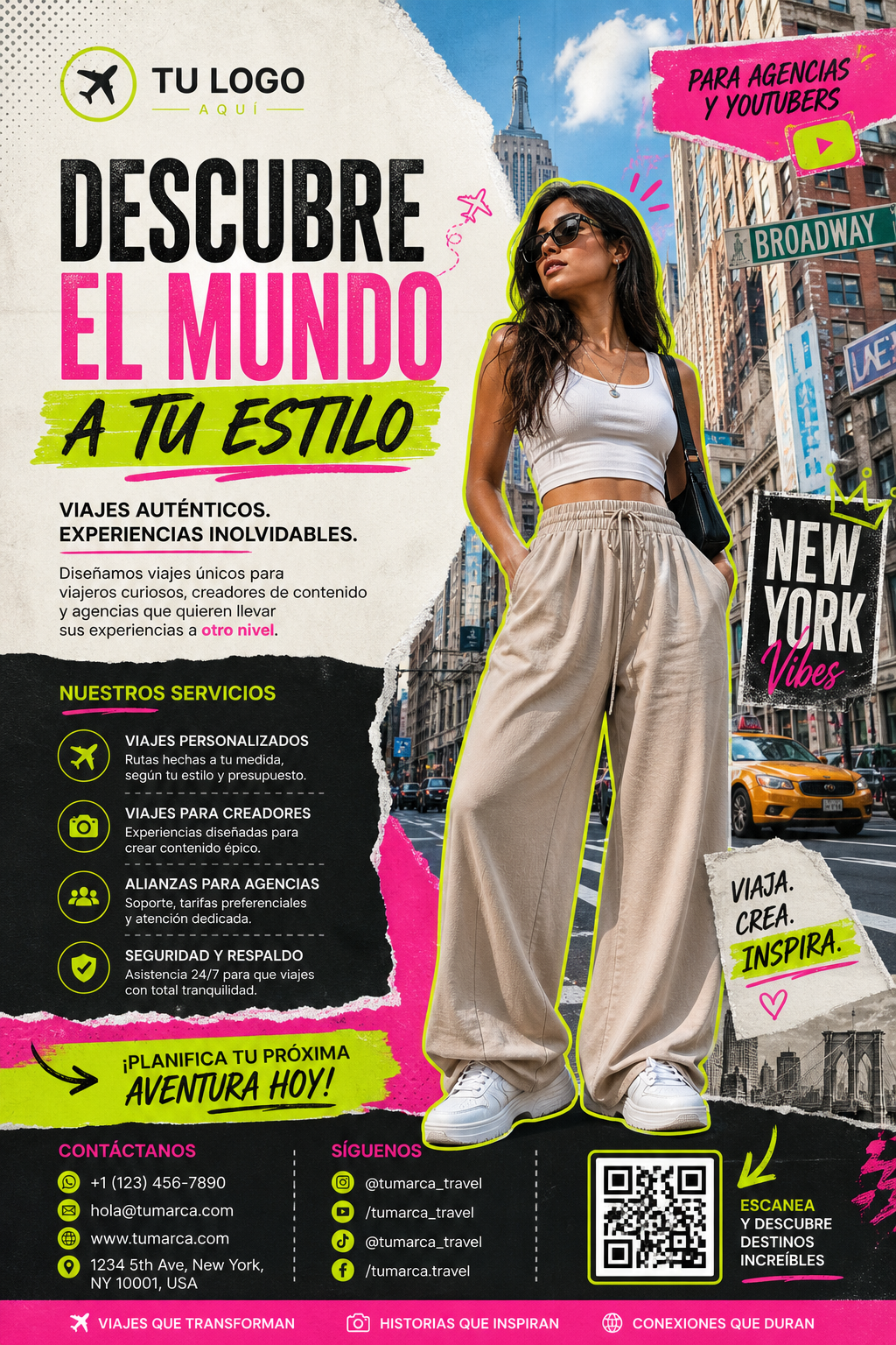 Flyer Media Carta · Viajes
