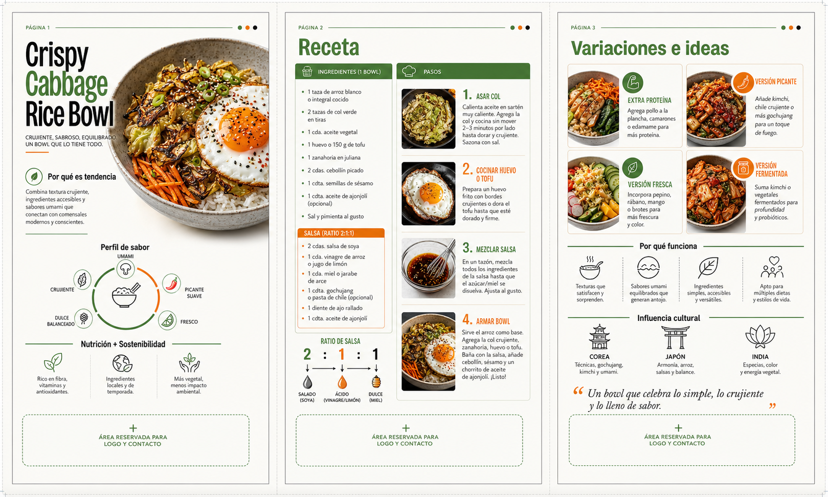 Tarjeta de Presentación Estándar · Comida