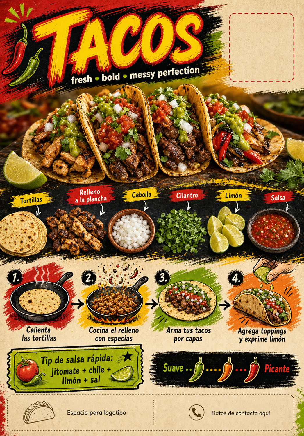 Volante Quarter Page · Comida
