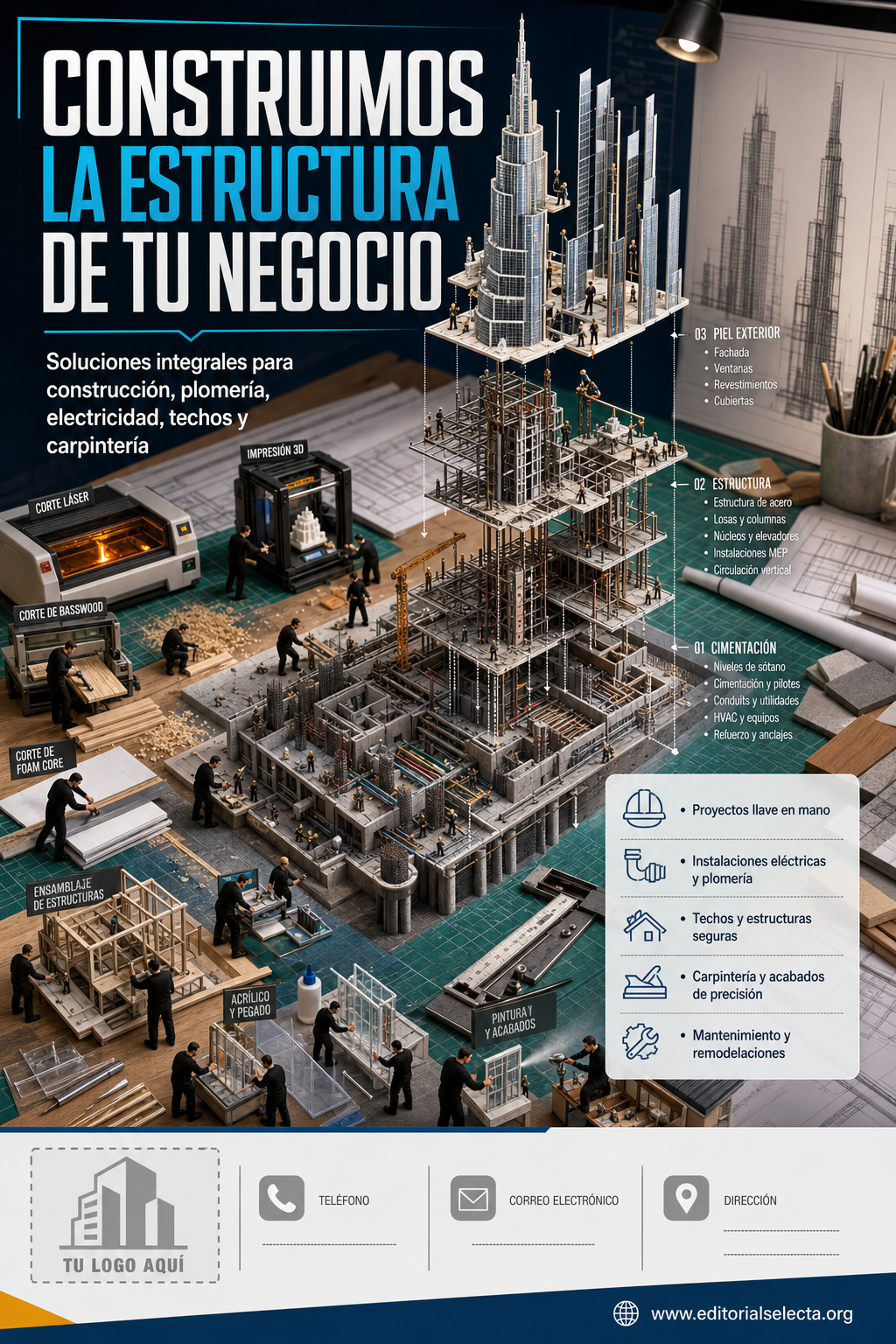 Flyer Carta Completa · Construcción