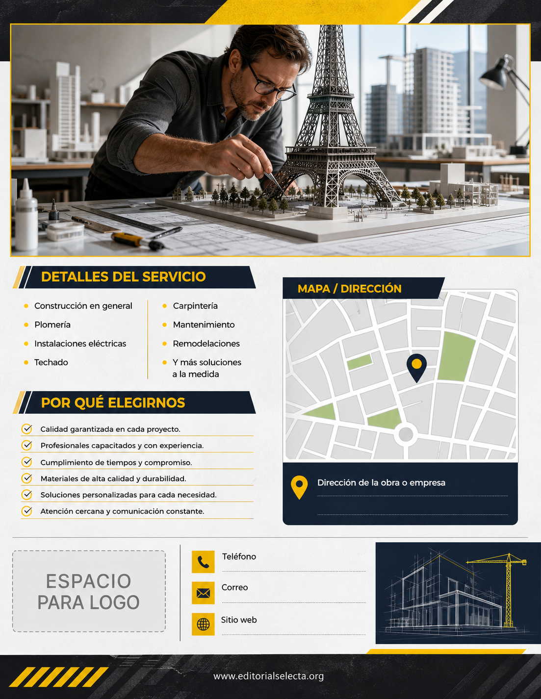 Flyer Carta Completa · Construcción 2