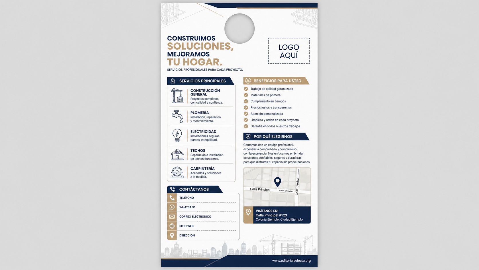 Door Hanger · Construcción 2