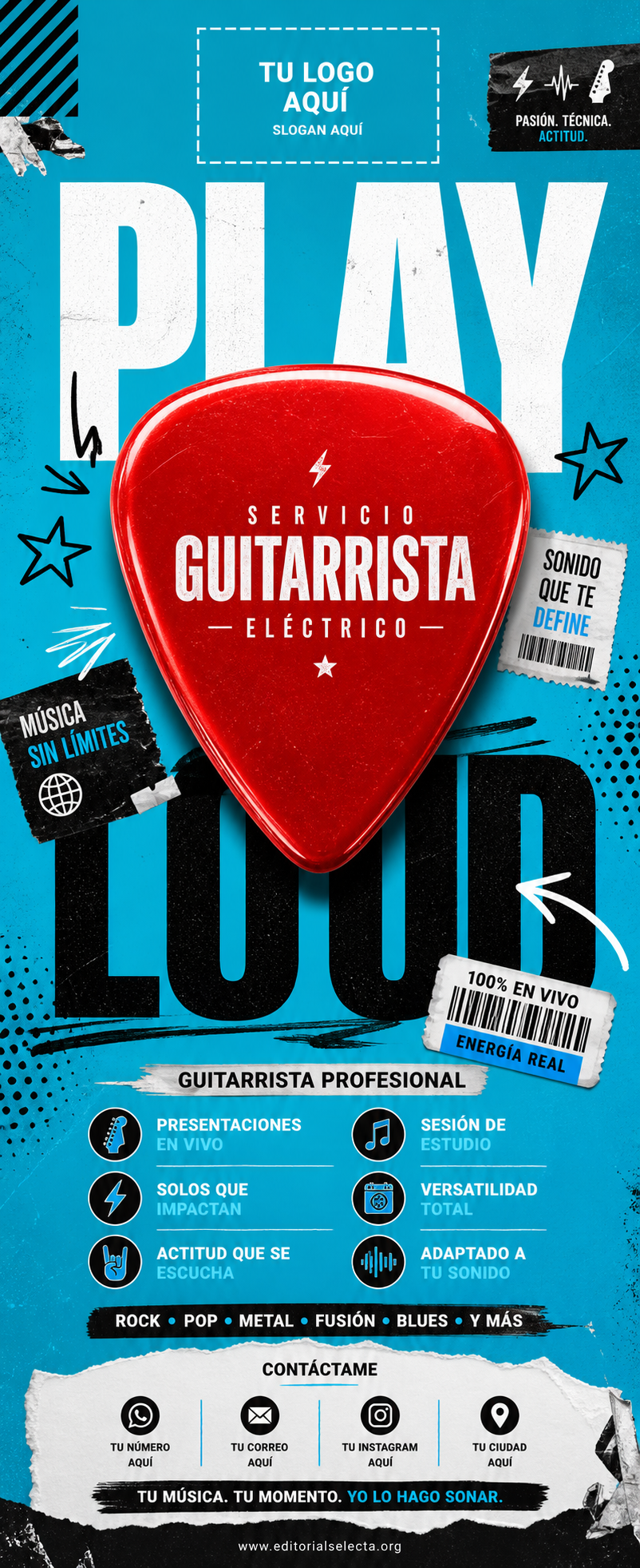 Banner Retráctil (Roll-Up) · Musicos