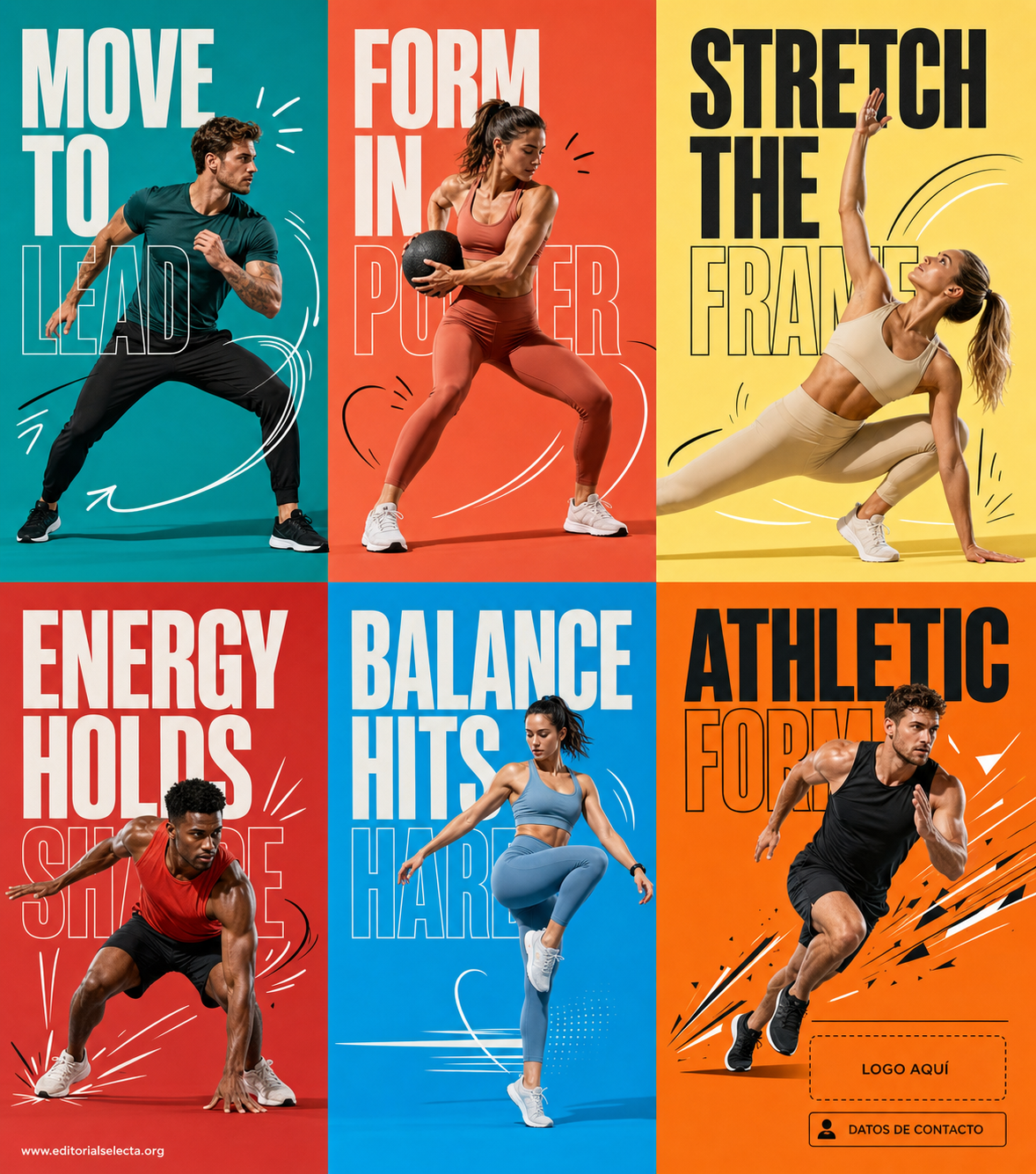 Tarjeta Doble (plegable) · Fitness