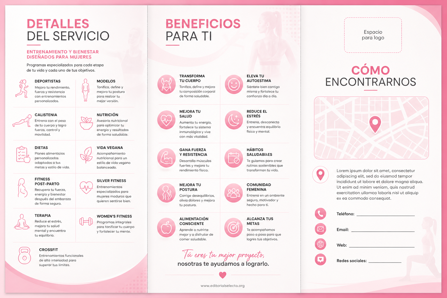Brochure Tríptico · Fitness 2