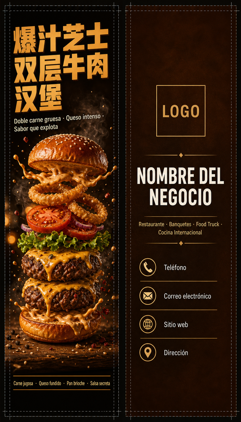 Tarjeta de Presentación Estándar · Comidas