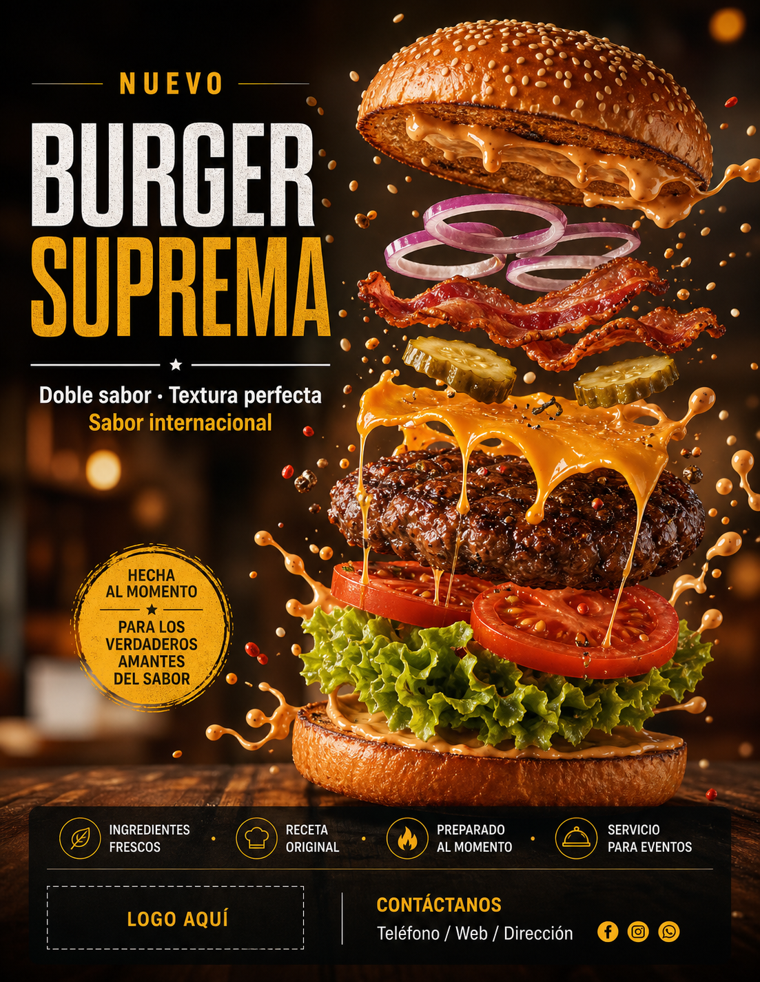 Volante Quarter Page · Comidas