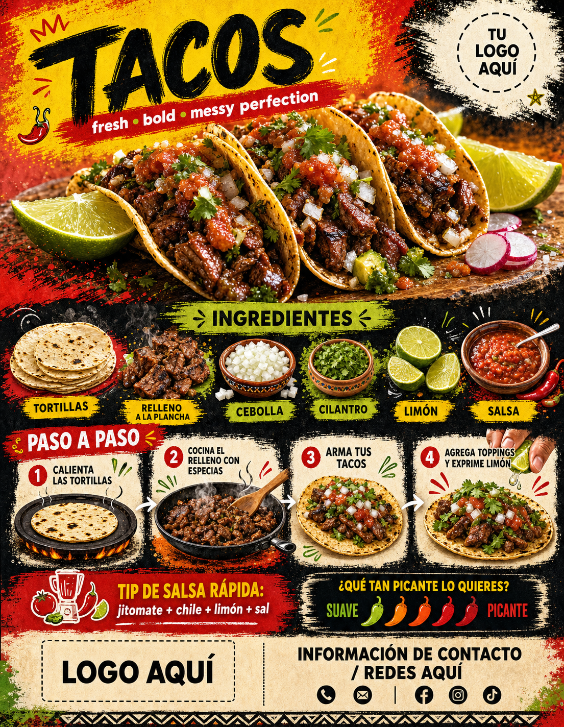 Flyer Carta Completa · Comidas