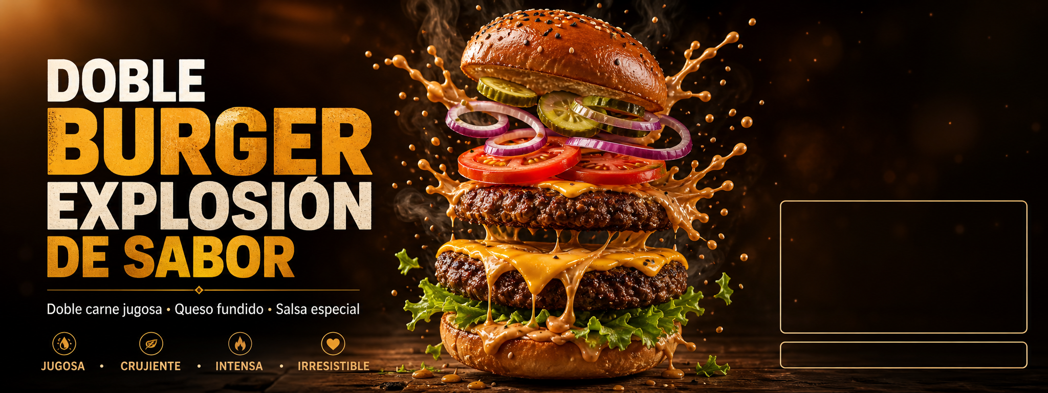 Banner Vinyl 3' x 8' · Comidas