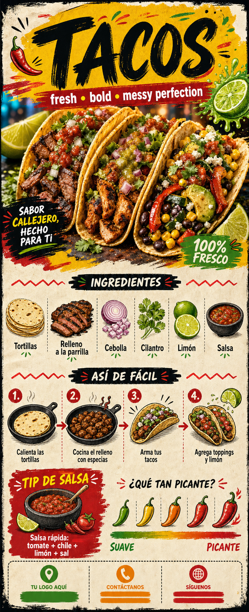 Banner Retráctil (Roll-Up) · Comidas