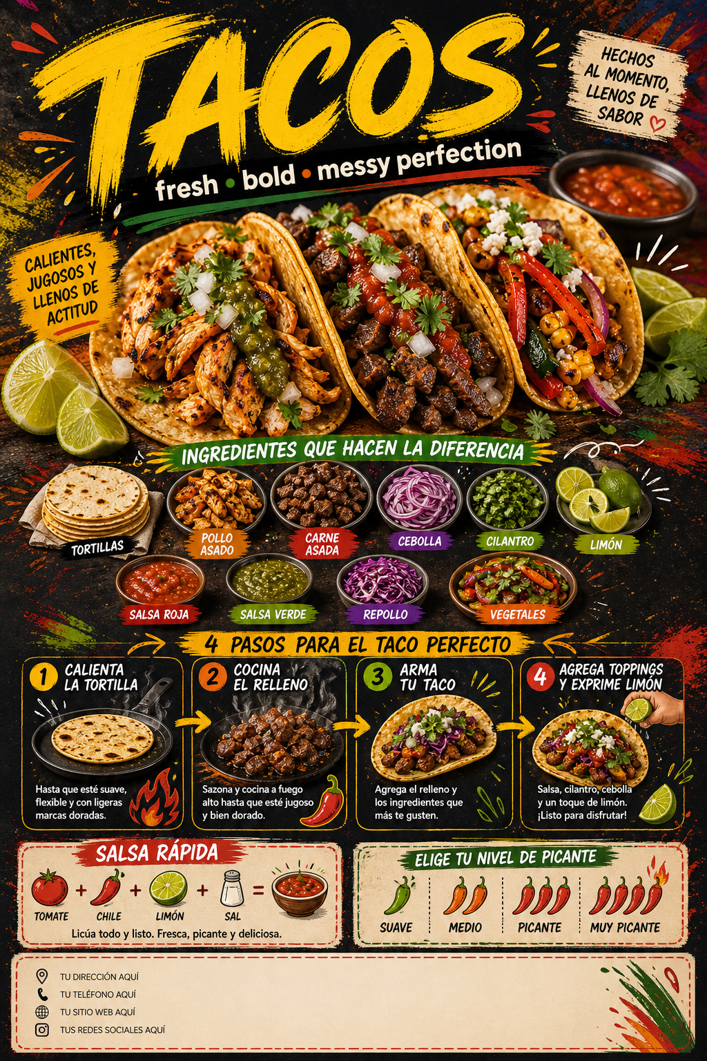 Póster · Comidas