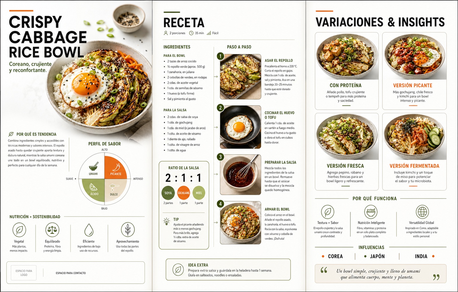 Folder de Presentación · Comidas