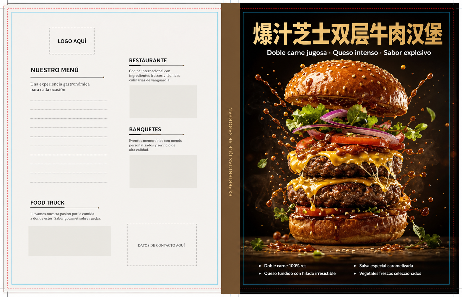 Folder de Presentación · Comidas