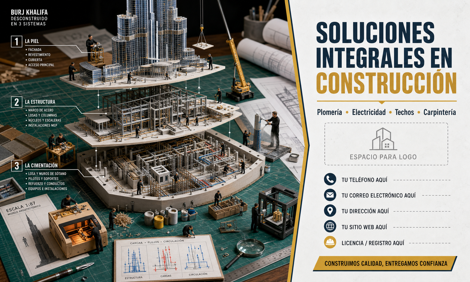 Tarjeta de Presentación Estándar · Construcción
