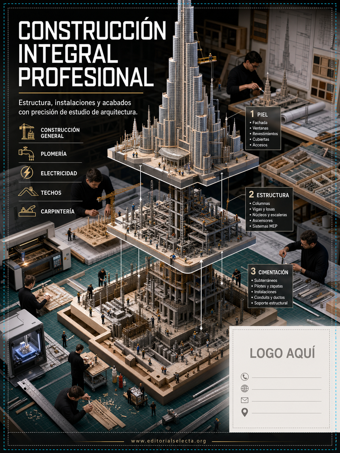 Volante Quarter Page · Construcción