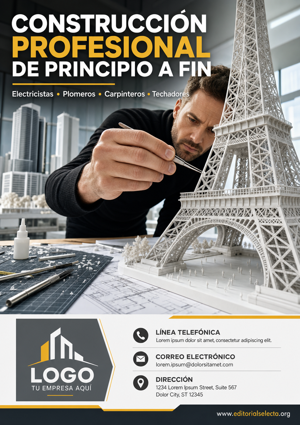 Volante Quarter Page · Construcción