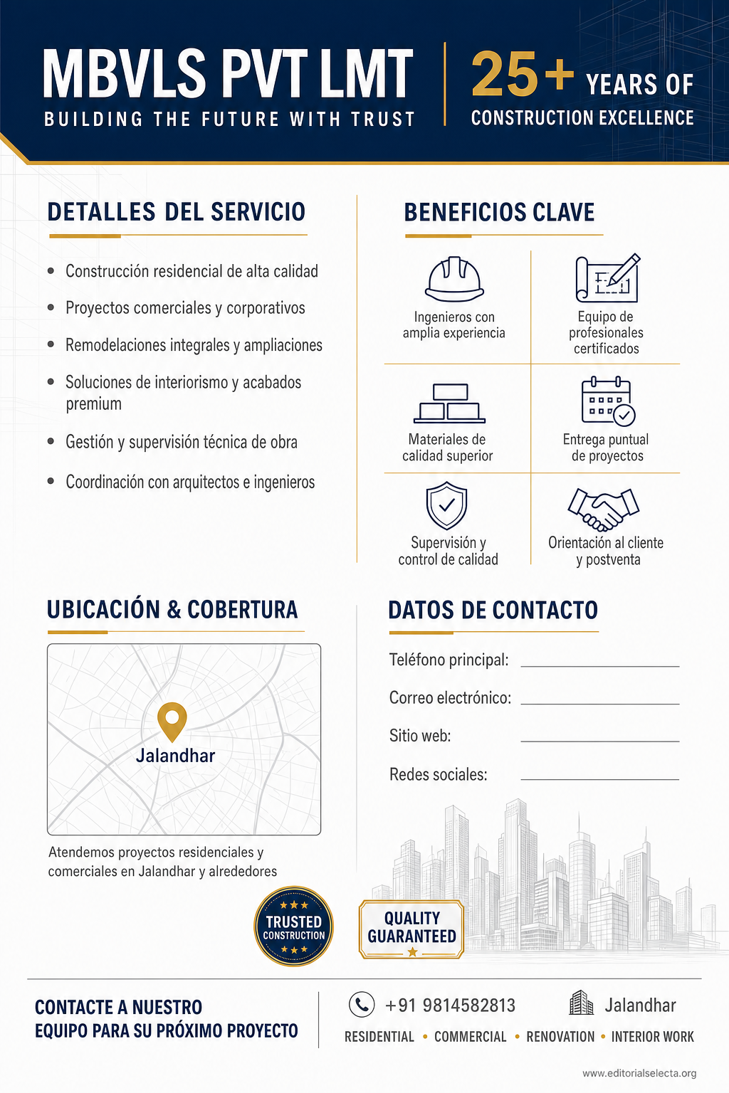 Flyer Media Carta · Construcción 2