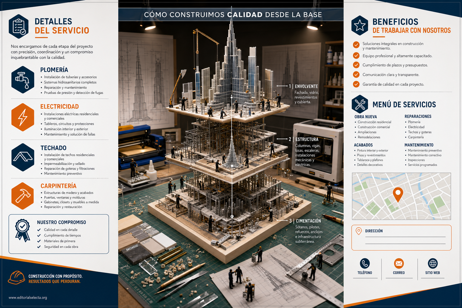 Brochure Tríptico · Construcción 2