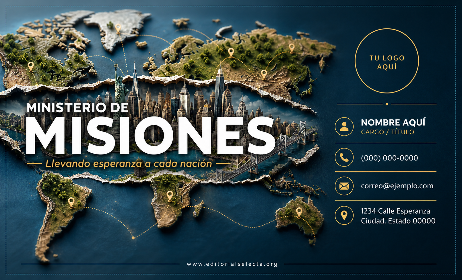 Tarjeta de Presentación Estándar · Religión