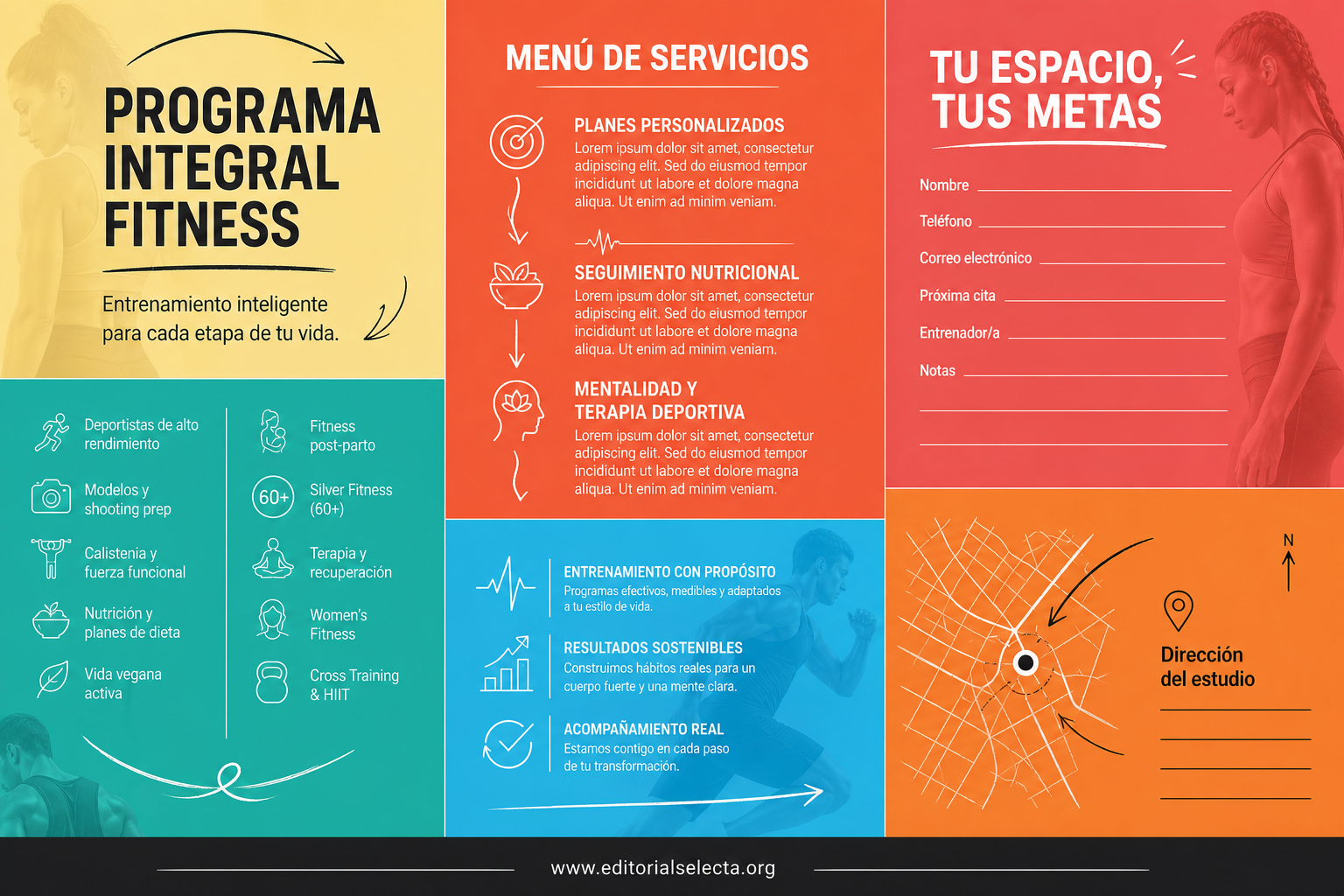 Tarjeta Doble (plegable) · Fitness 2