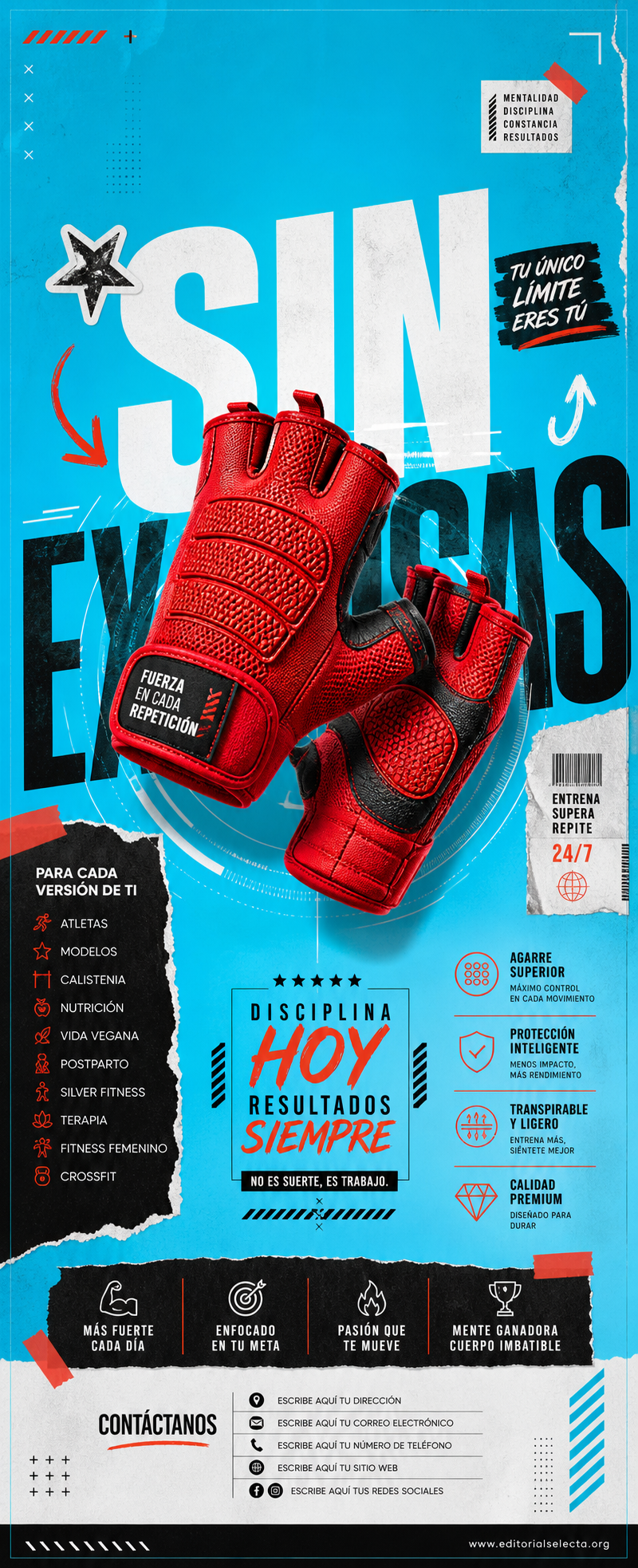 Banner Retráctil (Roll-Up) · Fitness