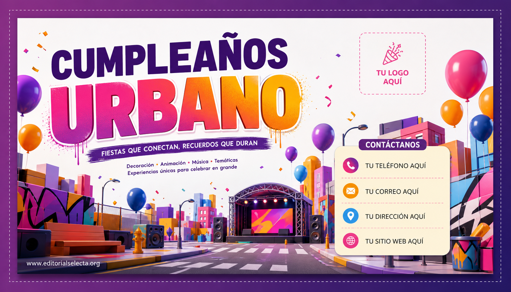 Tarjeta de Presentación Estándar · Fiestas o Reuniones