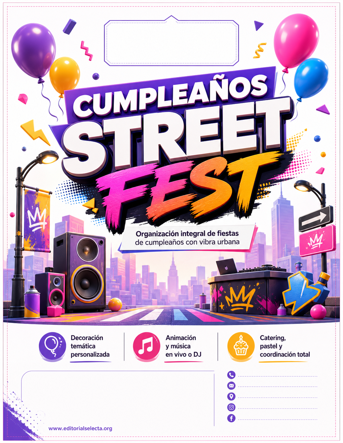 Flyer Carta Completa · Fiestas o Reuniones