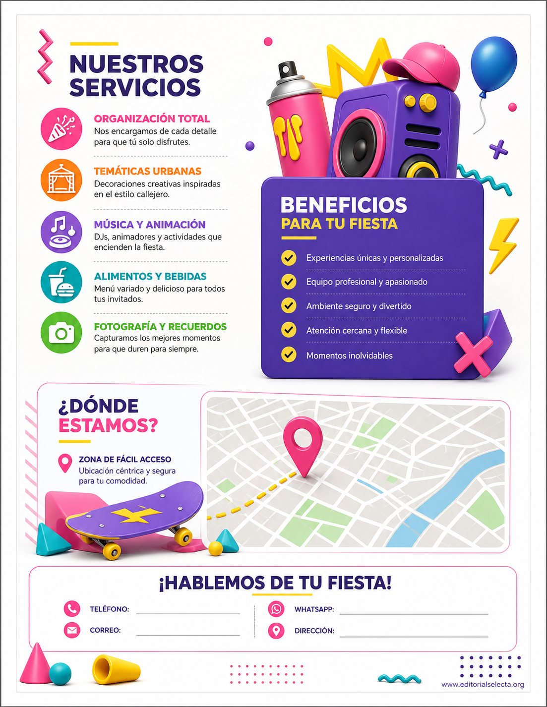 Flyer Carta Completa · Fiestas o Reuniones 2