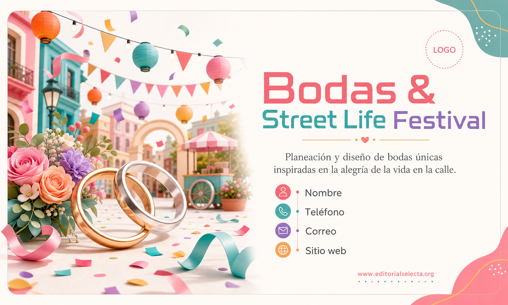 Tarjeta de Presentación Estándar · Fiestas o Reuniones