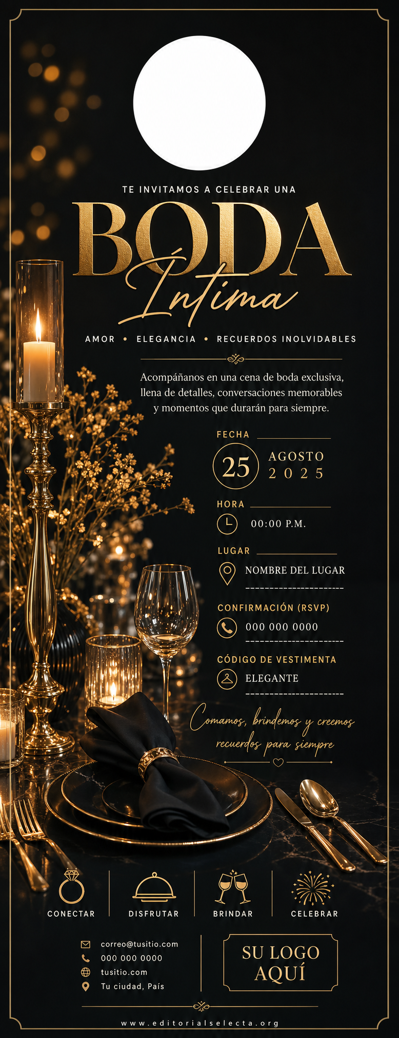 Door Hanger · Fiestas o Reuniones
