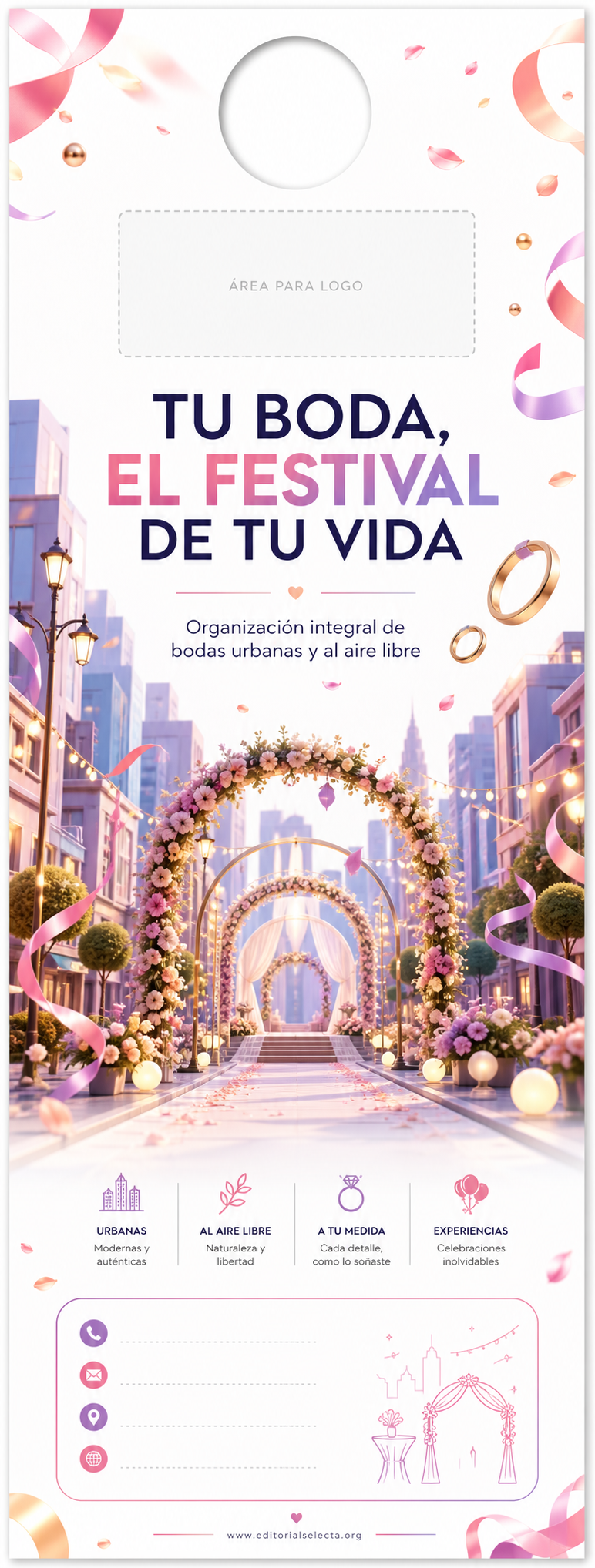 Door Hanger · Fiestas o Reuniones