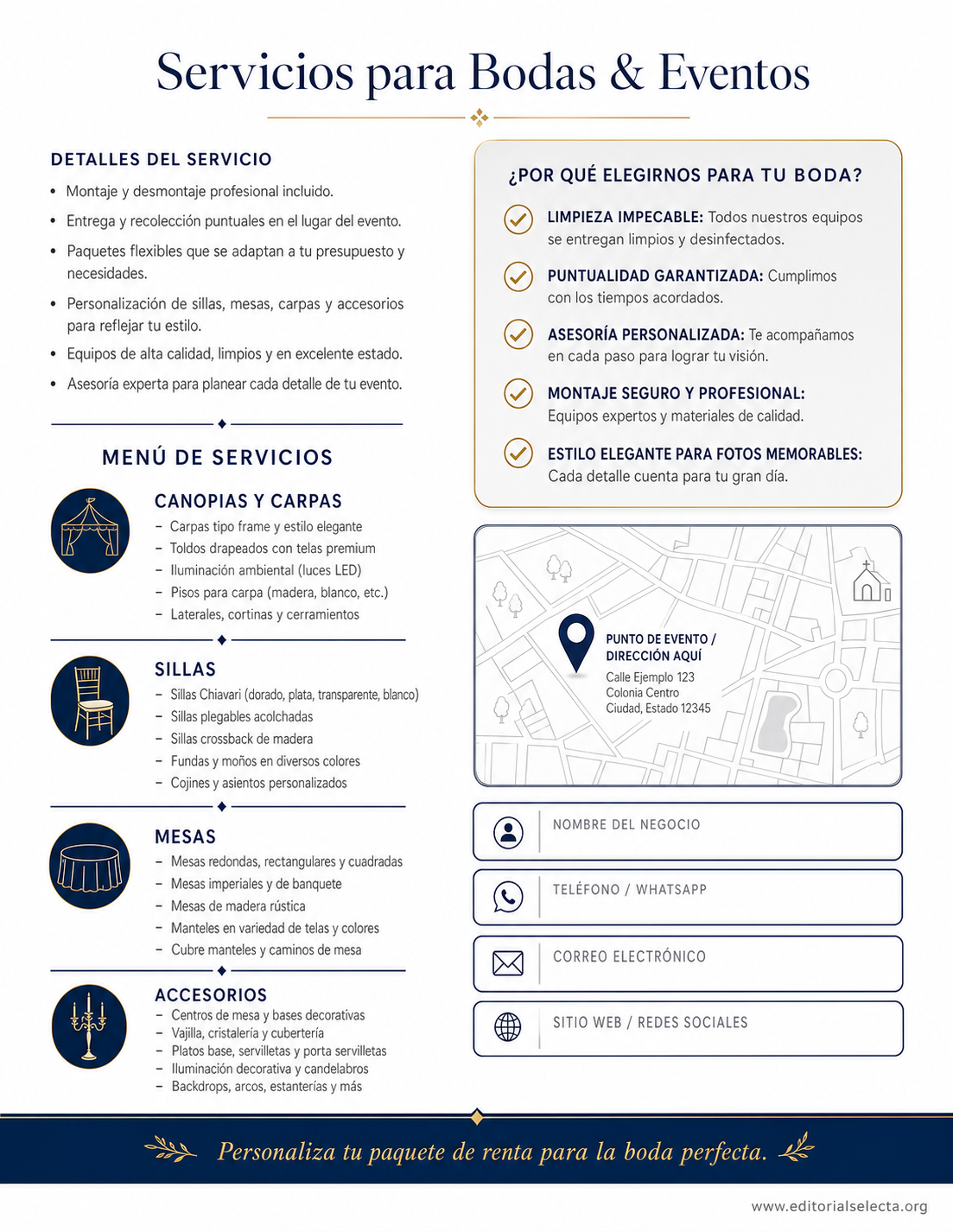 Flyer Carta Completa · Fiestas o Reuniones 2