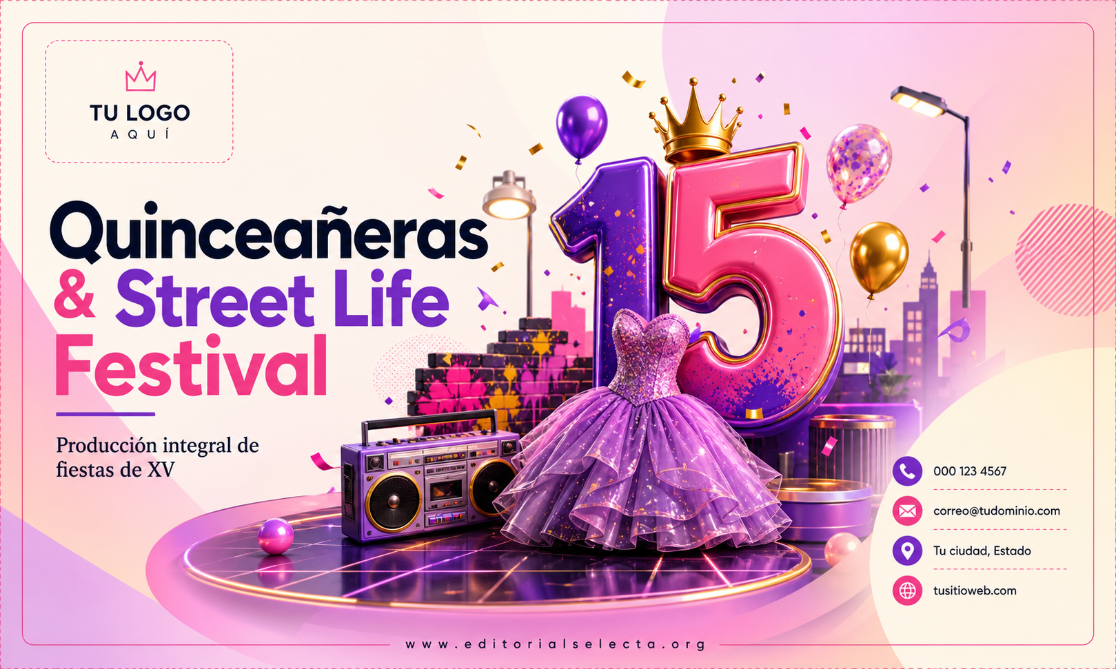 Tarjeta de Presentación Estándar · Fiestas o Reuniones