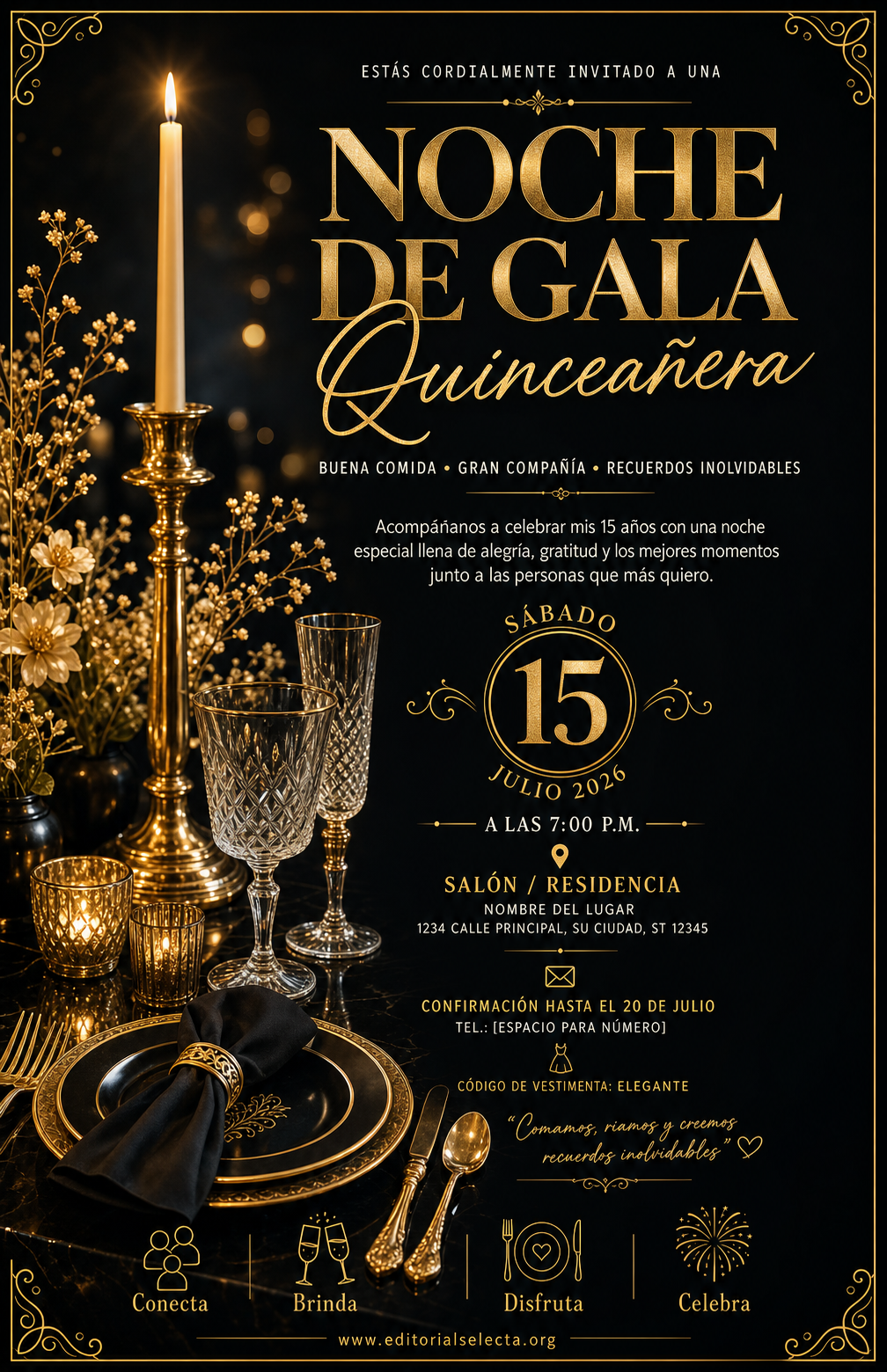 Flyer Media Carta · Fiestas o Reuniones