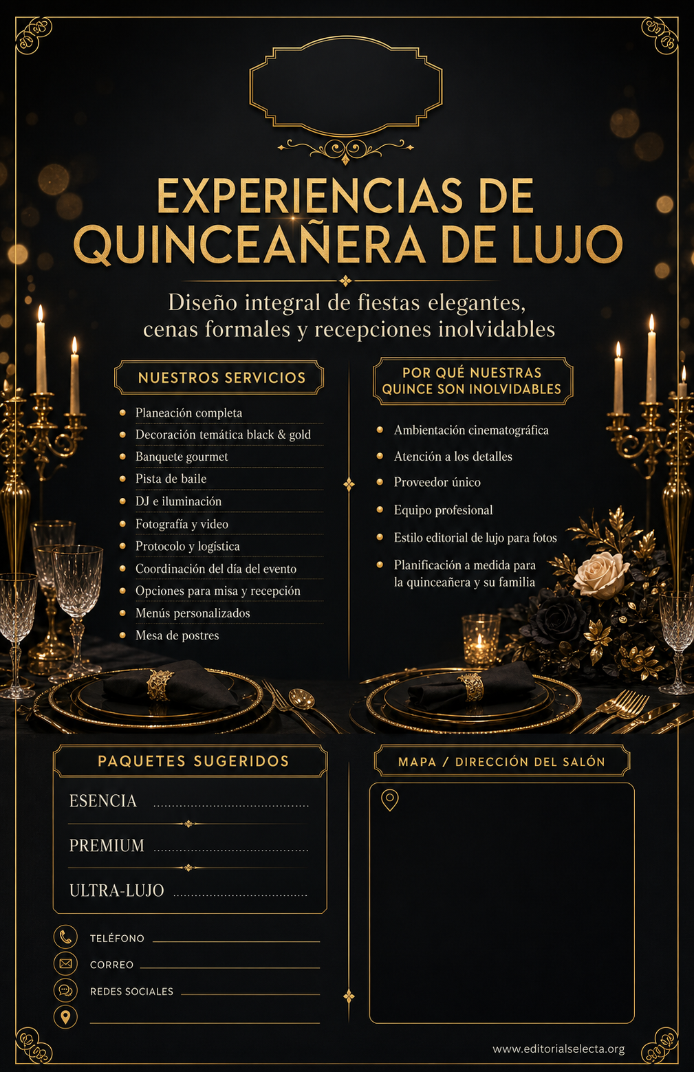 Flyer Media Carta · Fiestas o Reuniones 2