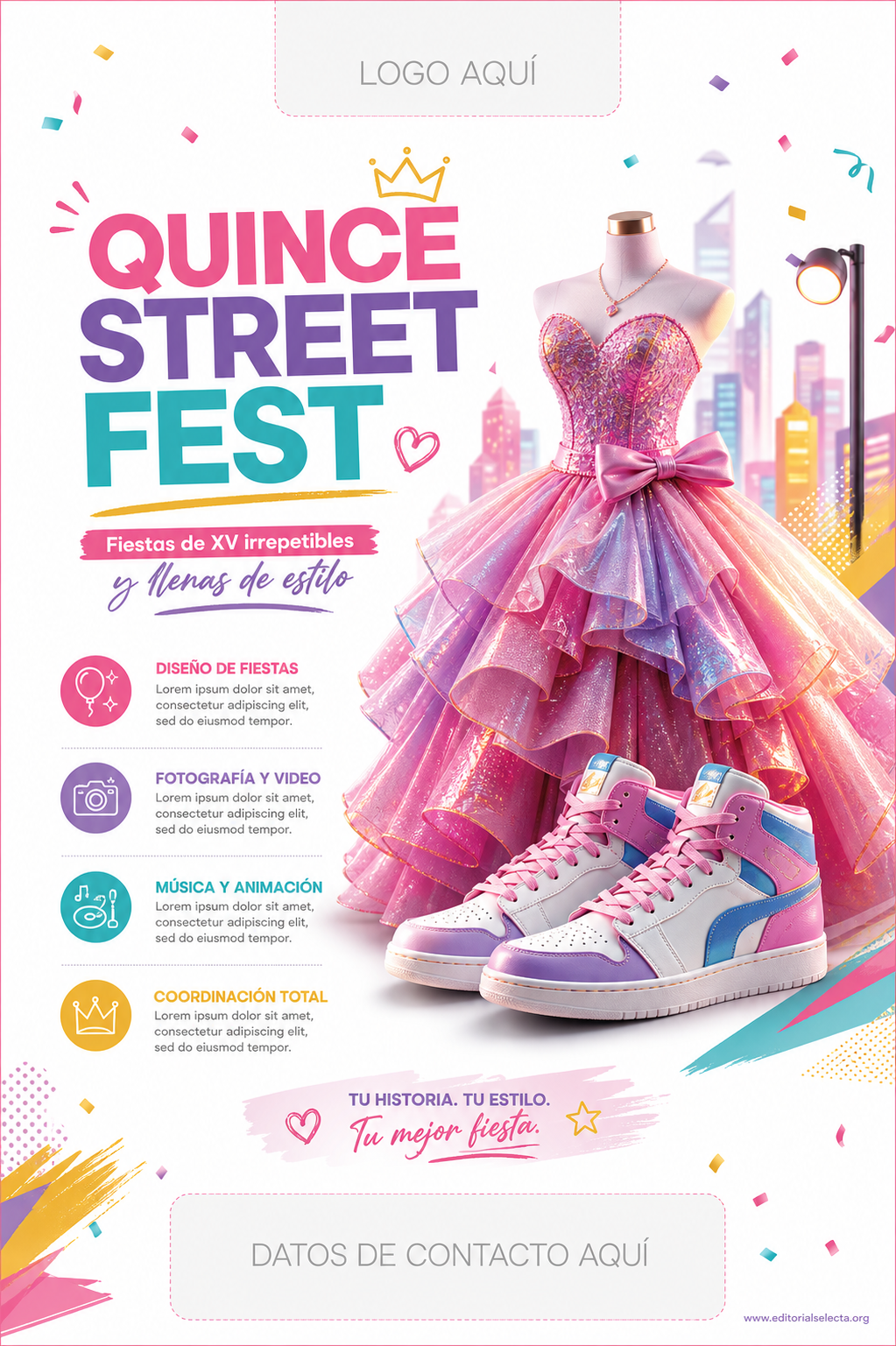 Flyer Media Carta · Fiestas o Reuniones