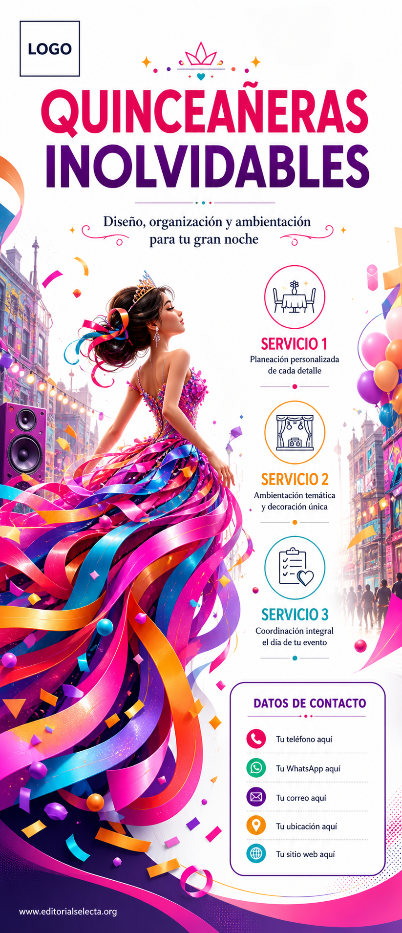 Banner Retráctil (Roll-Up) · Fiestas o Reuniones