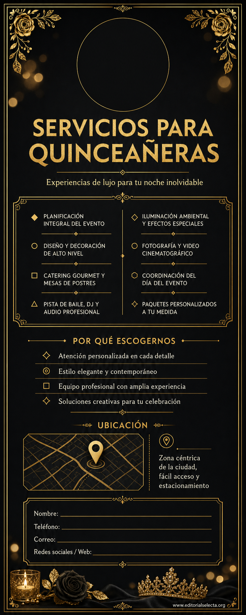 Door Hanger Reverso · Fiestas o Reuniones