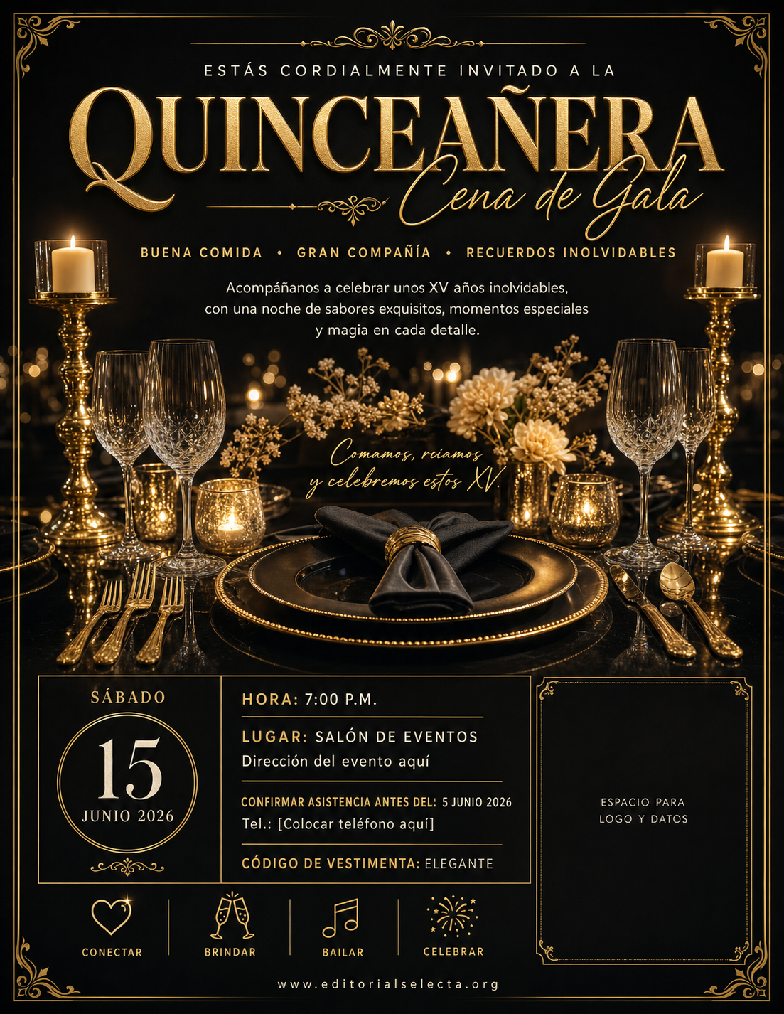 Flyer Carta Completa · Fiestas o Reuniones