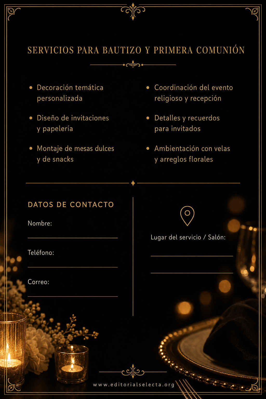 Tarjeta de Presentación Estándar · Fiestas o Reuniones 2