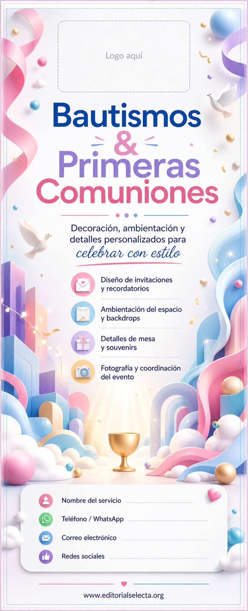 Banner Retráctil (Roll-Up) · Fiestas o Reuniones