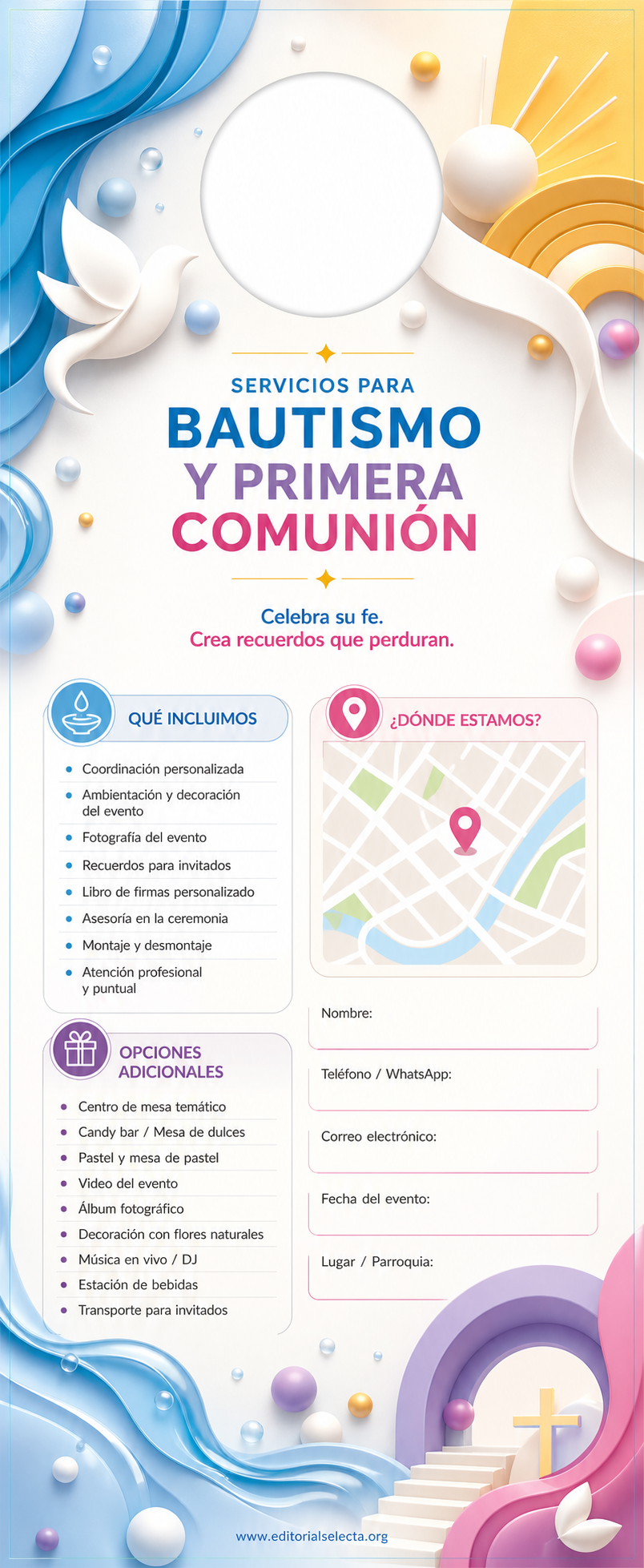 Door Hanger Reverso · Fiestas o Reuniones