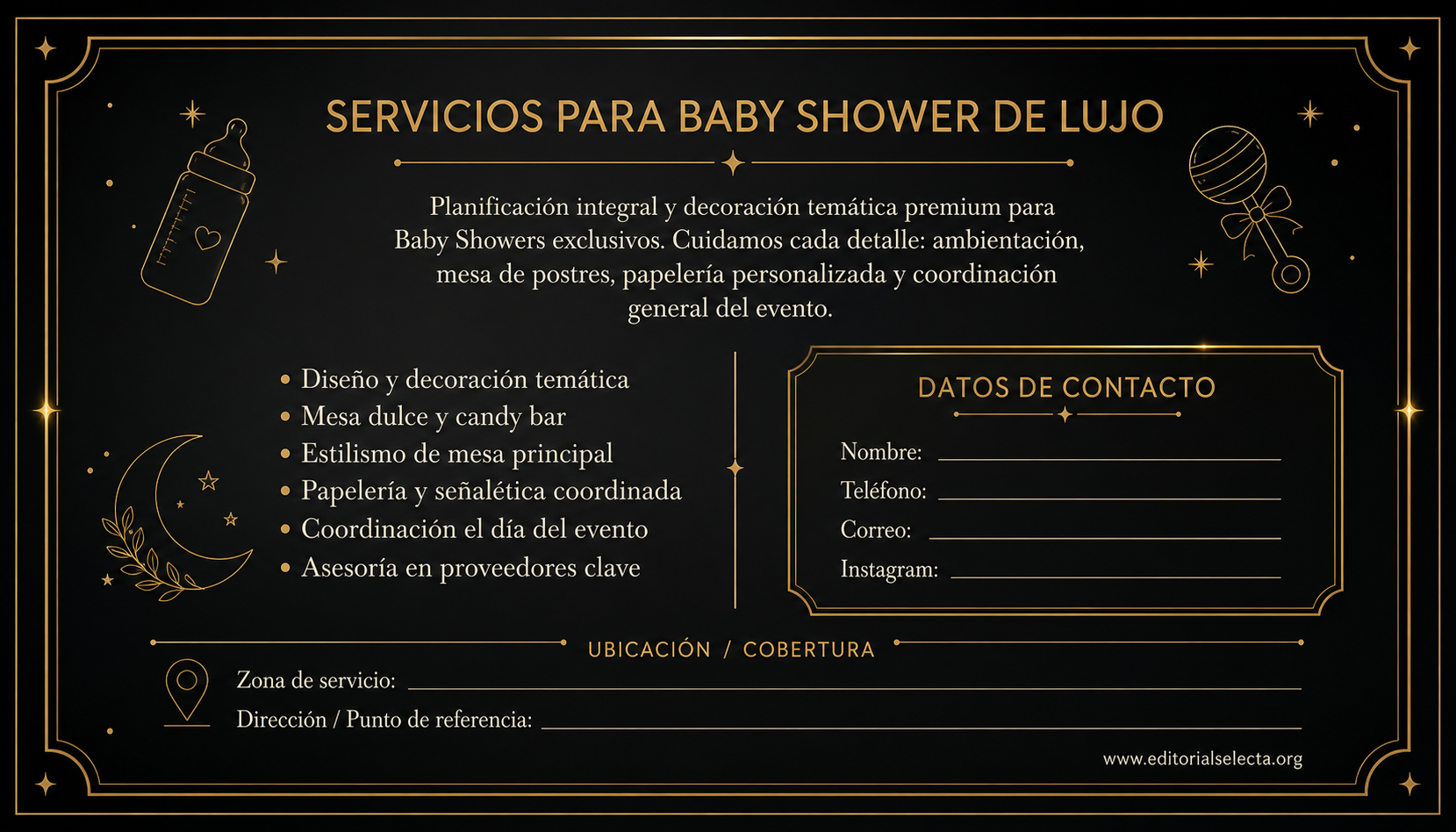 Tarjeta de Presentación Estándar · Fiestas o Reuniones 2