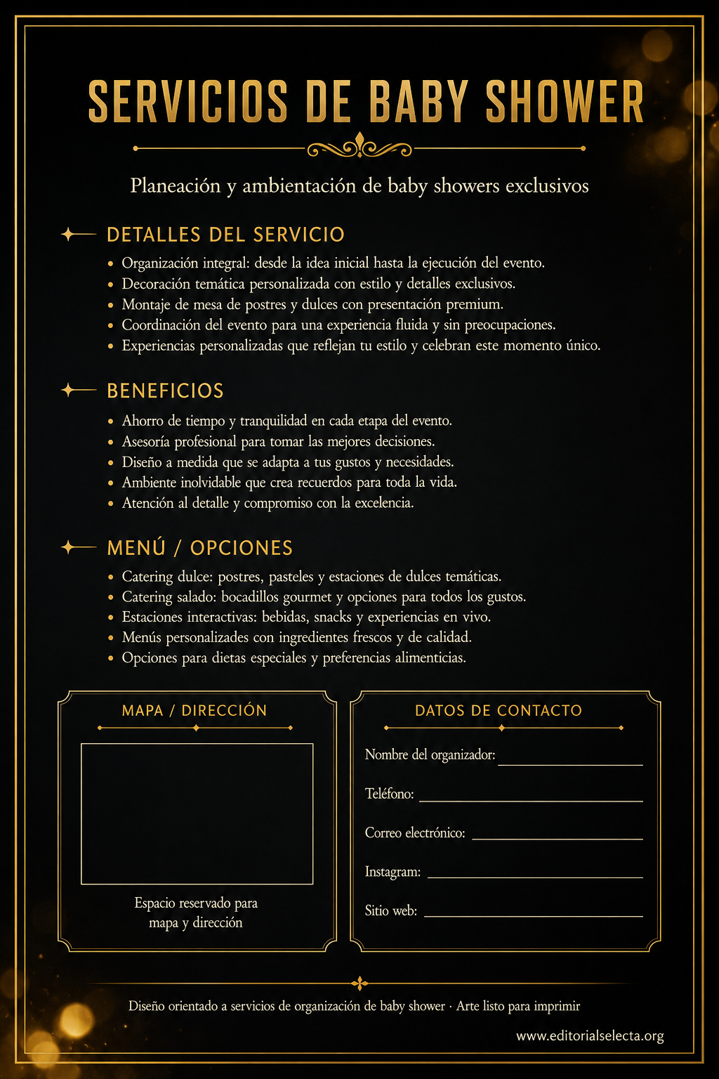 Flyer Media Carta · Fiestas o Reuniones 2