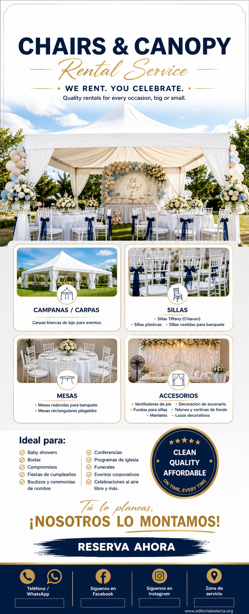 Banner Retráctil (Roll-Up) · Fiestas o Reuniones