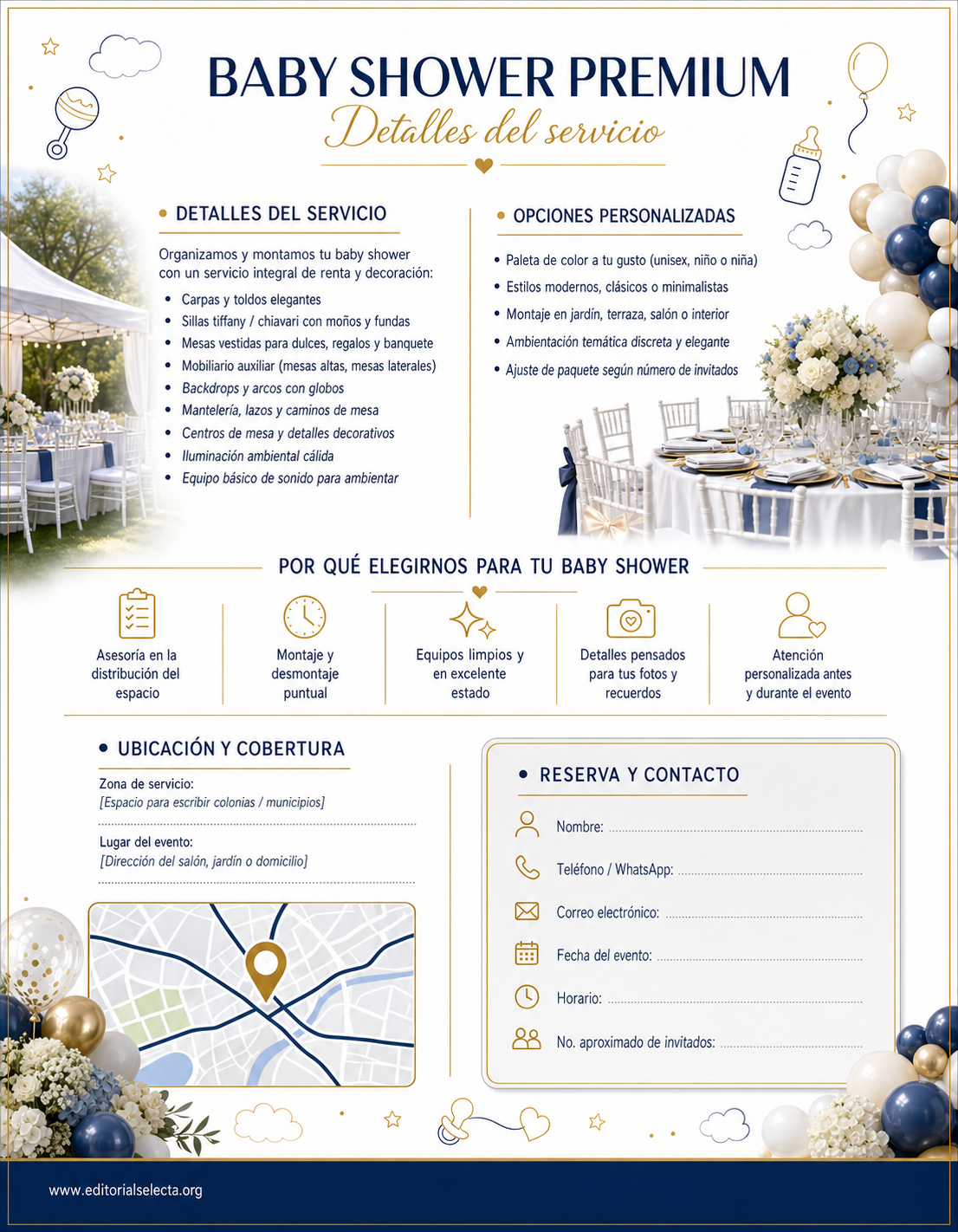Flyer Carta Completa · Fiestas o Reuniones 2