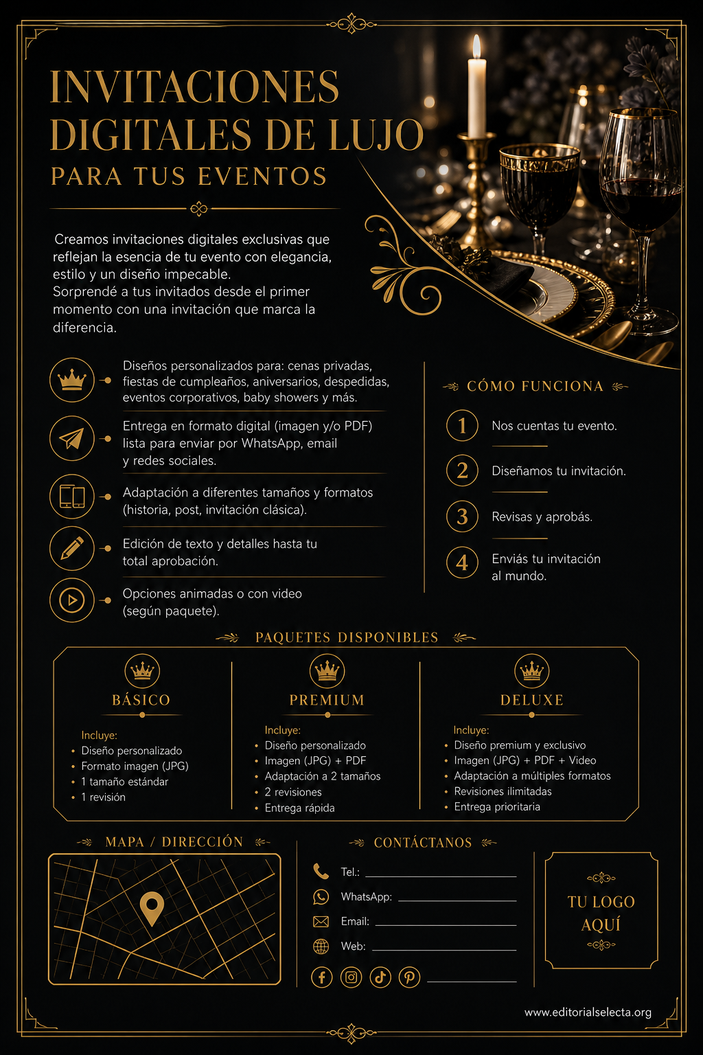 Flyer Media Carta · Fiestas o Reuniones 2