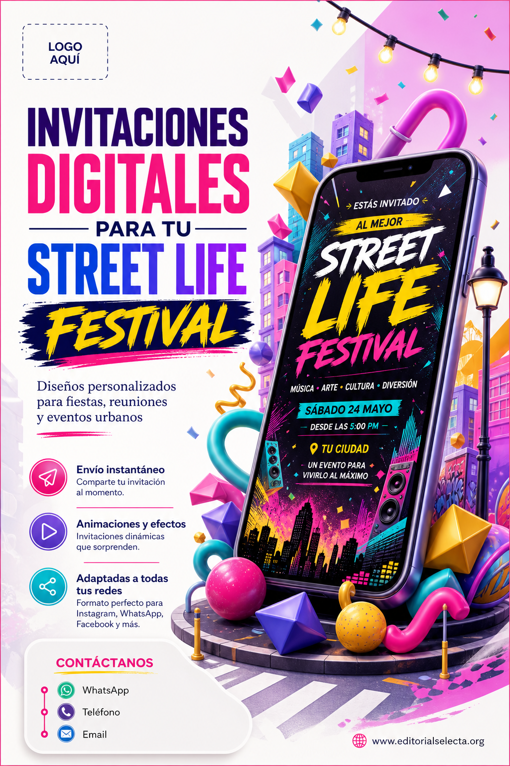 Flyer Media Carta · Fiestas o Reuniones
