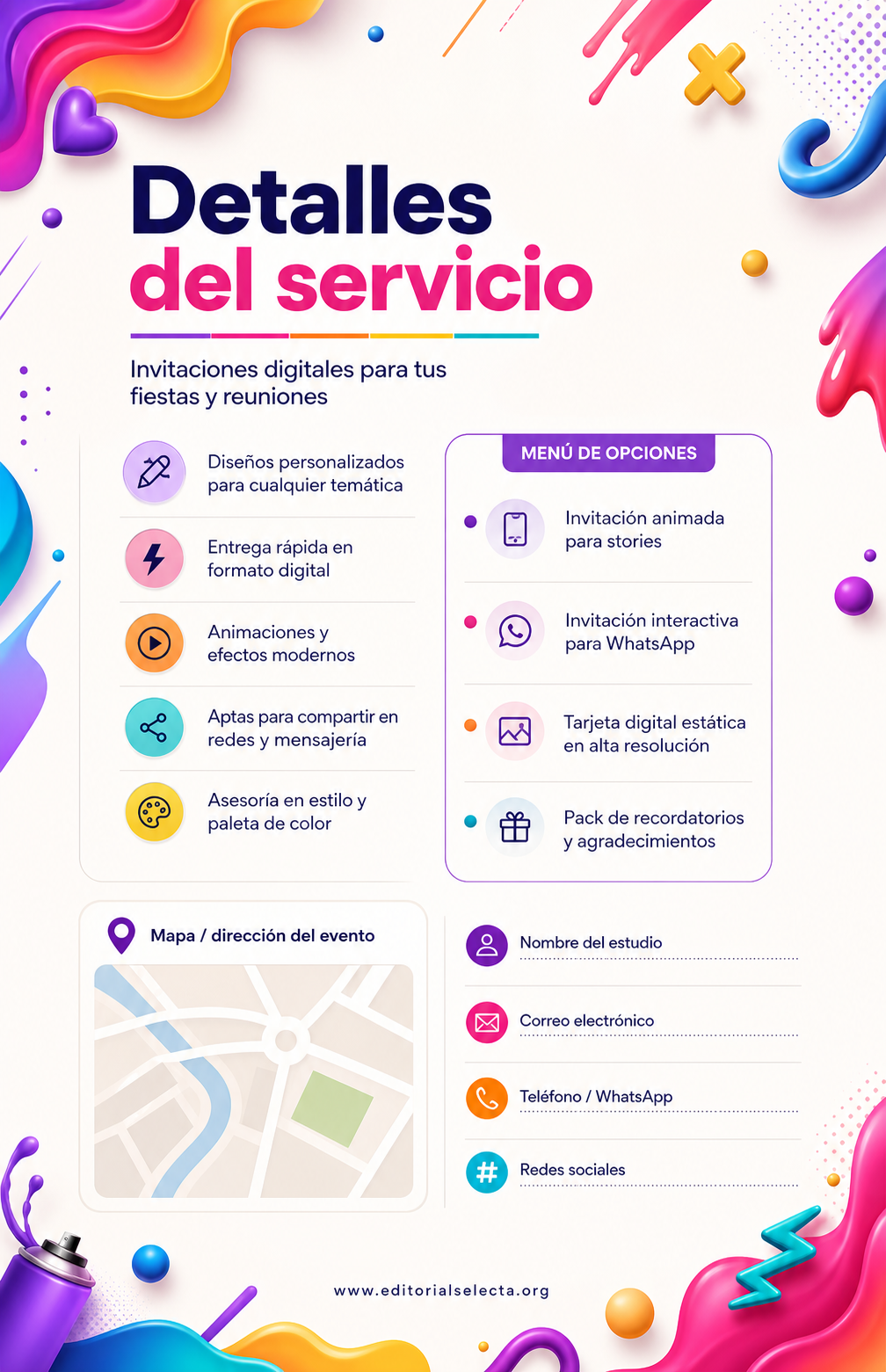 Flyer Media Carta · Fiestas o Reuniones 2