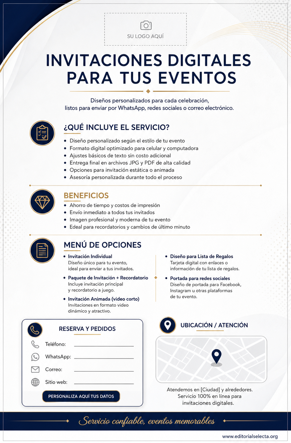 Flyer Media Carta · Fiestas o Reuniones 2